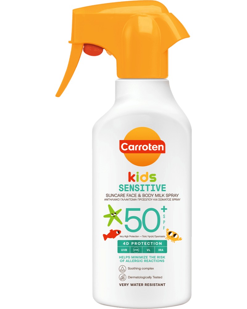 Carroten Suncare Kids Face & Body Milk Spray SPF 50+ -        - 