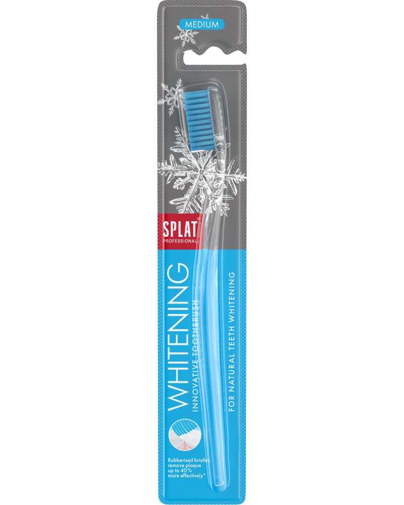 Splat Professional Whitening Toothbrush Splat Professional Whitening Toothbrush - Избелваща четка за зъби със средно твърди влакна от серията Professional - четка