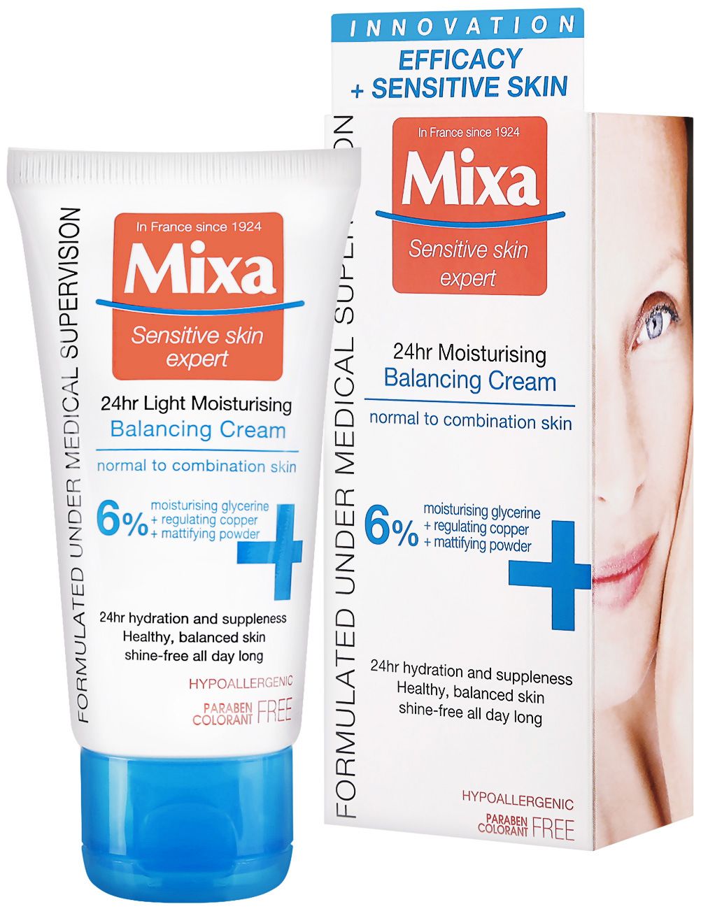 Матиращ крем за лице Mixa - store.bg