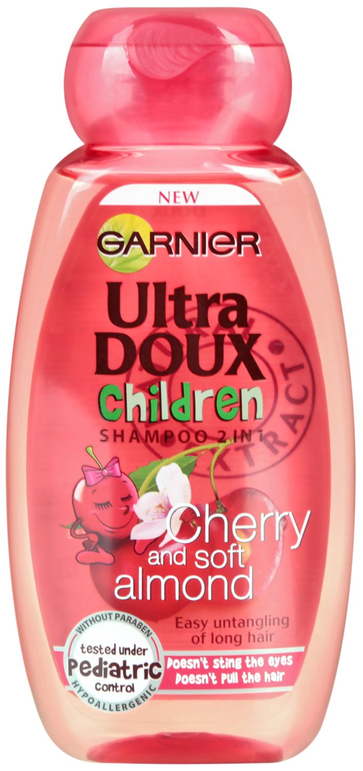 Garnier Ultra Doux Children 2 in 1 Shampoo Cherry & Soft Almond шампоан