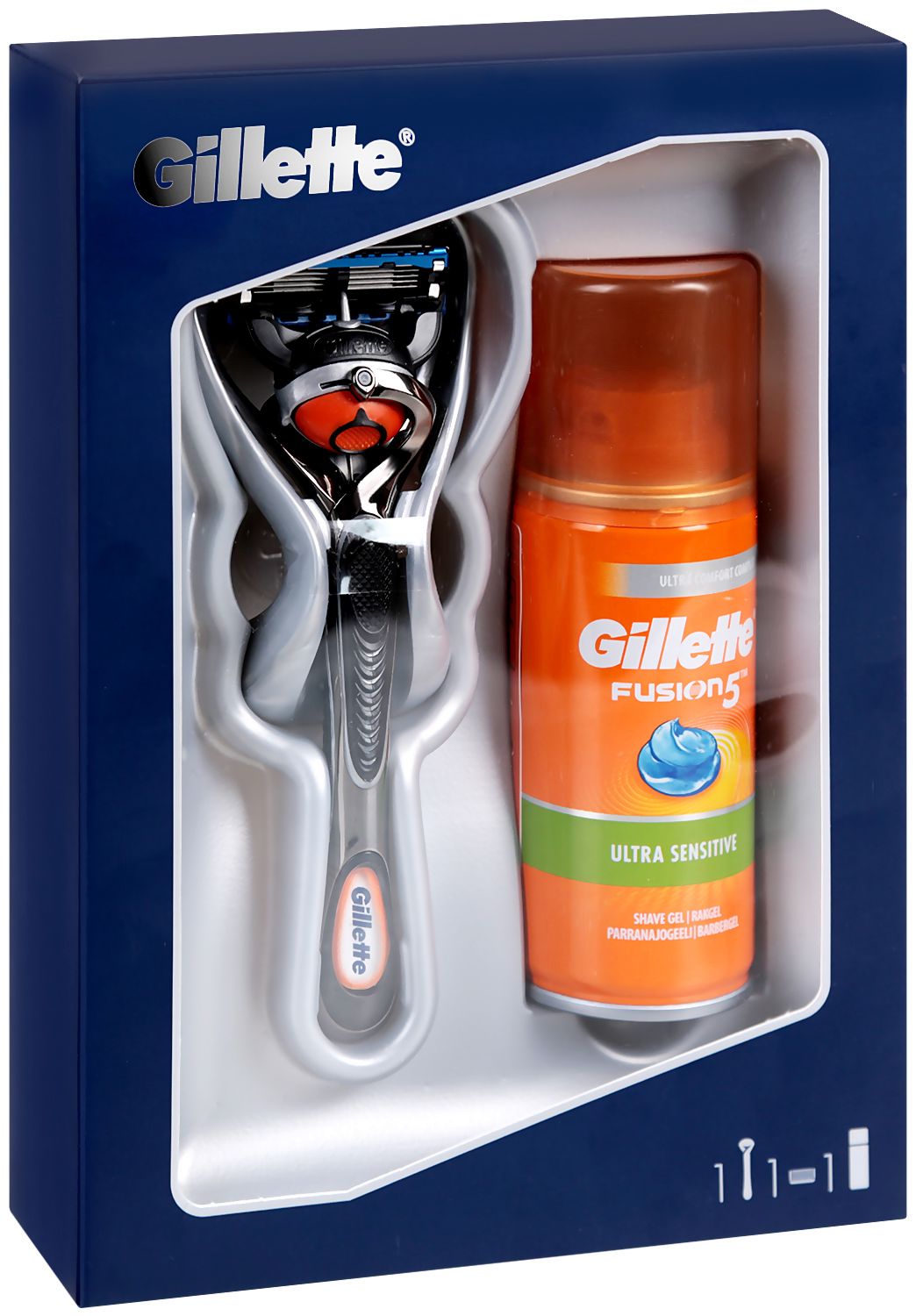 Самобръсначка и гел за бръснене - Gillette Fusion - store.bg