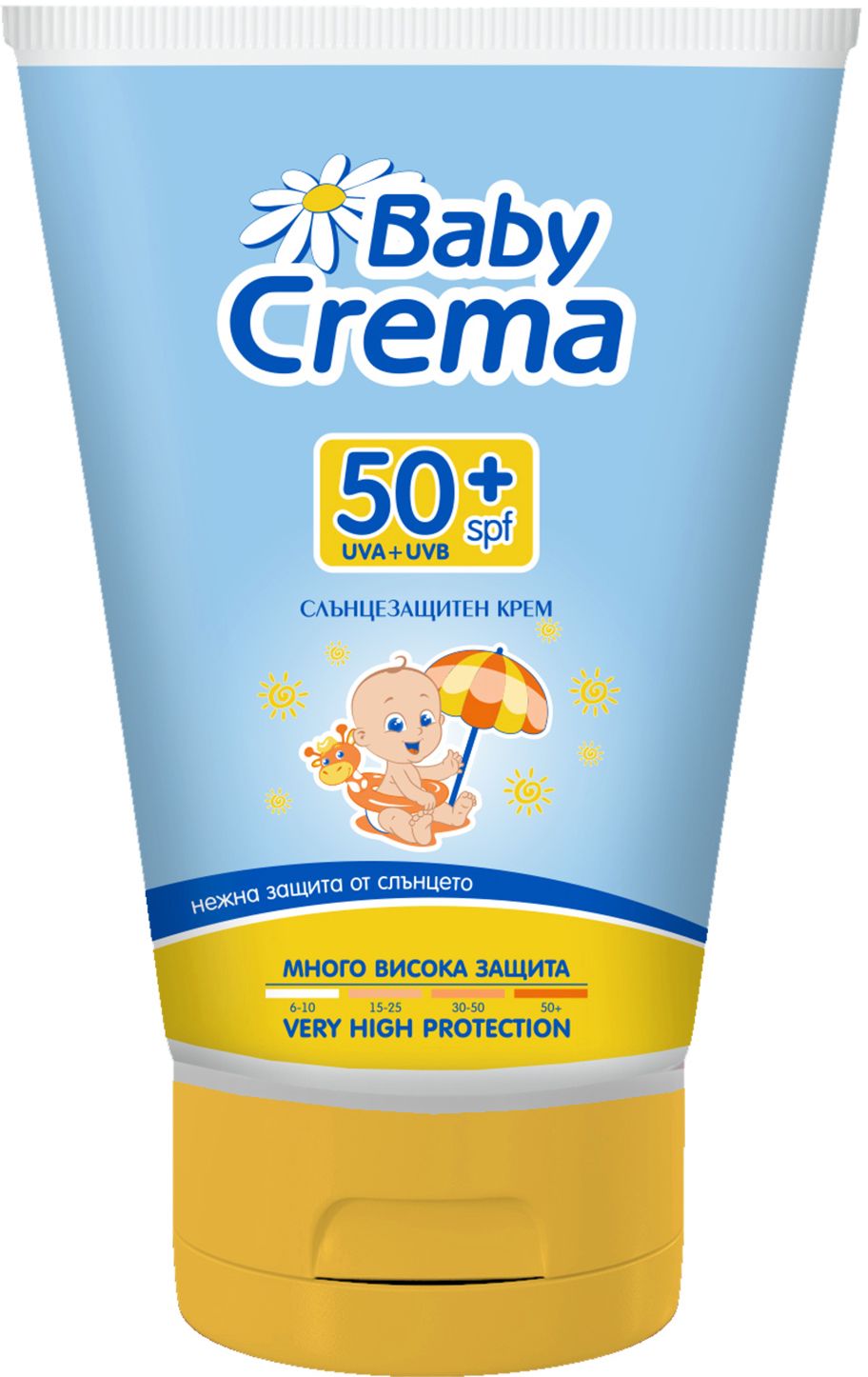 Baby Crema - Слънцезащитен крем за бебета и деца SPF 50+ - store.bg