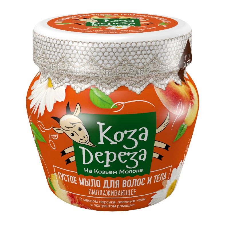 Подмладяващ сапун за тяло и коса Коза Дереза - store.bg