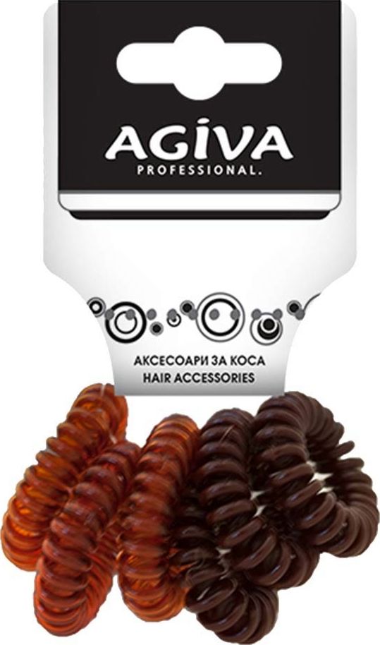 Ластици за коса спирала Agiva - store.bg