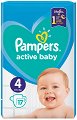  Pampers Active Baby 4 - 17÷180 ,   9-14 kg - 