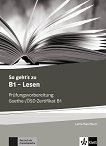 So geht's zu -  B1:      - 