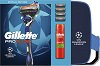 Подаръчен комплект с несесер Gillette ProGlide Champions League - Самобръсначка, резервни ножчета и гел за бръснене - продукт