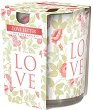 Ароматна свещ Bispol Love Letter - 100 g, с флорален аромат - продукт