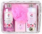 Подаръчен комплект Raphael Rosalee Wild Rose No.006 - Душ гел, лосион за тяло, сапун и гъба за баня - продукт