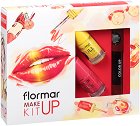 Подаръчен комплект Flormar Make Up Kit - Червило и 2 лака за нокти - продукт