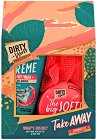 Подаръчен комплект Dirty Works Take Away - Душ гел, масло за тяло и гъба за баня - продукт
