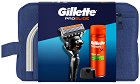 Мъжки подаръчен комплект с несесер Gillette ProGlide - Самобръсначка, гел за бръснене и поставка от серията Fusion - продукт