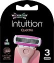 Wilkinson Sword Intuition Quattro - Резервни ножчета за самобръсначка, 3 броя - продукт
