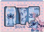 Детски подаръчен комплект за момиче Stitch - Шампоан и душ гел 2 в 1, балсам за устни и четка за коса на тема Лило и Стич - продукт