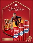 Подаръчен комплект Old Spice Whitewater Ironman Aspirants - Душ гел, спрей, стик дезодорант и игра домино от серията Whitewater - продукт