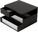 Кутия за бижута и гримове UMBRA Malibu - 24 x 24 x 15 cm, в черен цвят - продукт