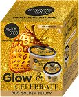 Подаръчен комплект Organic Shop Glow & Celebrate Golden Beauty Duo - Озаряващ скраб и блестящ крем за тяло - продукт