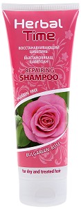 Herbal Time Repairing Shampoo - Възстановяващ шампоан с екстракт от българска роза - шампоан