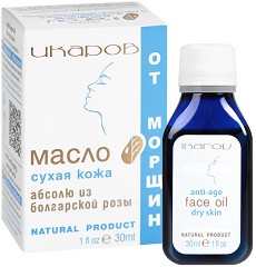 Масло за лице за суха кожа Икаров - От серията Четири масла против бръчки - масло