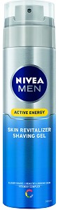 Nivea Men Active Energy Skin Revitalizer Shaving Gel -       "Active Energy" - 