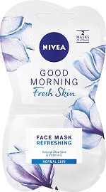 Nivea Good Morning Fresh Skin Face Mask - Хидратираща маска за нормална кожа с алое вера и витамин E - маска