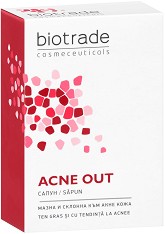 Biotrade Acne Out Soap - Сапун за акнеична кожа от серията Acne Out - сапун