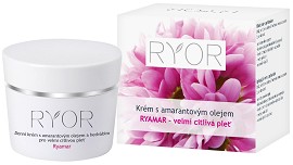 Дневен крем за много чувствителна кожа RYOR - С амарантово олио и копринени протеини серията "Ryamar" - крем