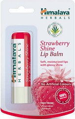 Himalaya Strawberry Shine Lip Balm - Хидратиращ балсам за устни с екстракт от ягода - балсам