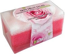 Nature of Agiva Roses Fruit Salad Glycerin Soap-Sponge -          - 