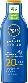 Nivea Sun Protect & Moisture Lotion - Хидратиращ слънцезащитен лосион от серията Sun - лосион