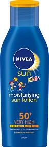 Nivea Sun Kids Moisturising Lotion - SPF 50+ - Детски слънцезащитен лосион от серията Sun - лосион