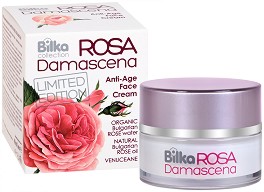 Bilka Rosa Damascena Anti-Age Face Cream - Подмладяващ крем за лице от серията Rosa Damascena - крем
