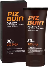 Piz Buin Allergy Sun Sensitive Skin Face Cream - Слънцезащитен крем за лице за чувствителна кожа от серията "Allergy" - крем