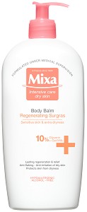 Mixa Anti-Dryness Repairing Surgras Body Balm - Подхранващ балсам за тяло за суха кожа от серията Anti-Dryness - балсам