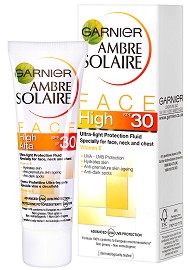 Garnier Ambre Solaire Face Cream SPF 30 -       Ambre Solaire - 