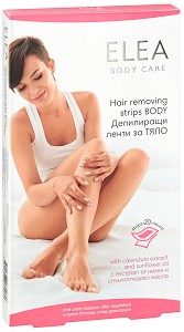Elea Hair Removing Strips Body - Депилиращи ленти за тяло, 20 броя - продукт