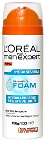 L'Oreal Men Expert Hydra Sensitive Shaving Foam -         Men Expert - 