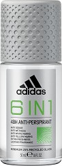 Adidas Men 6 in 1 Anti-Perspirant Roll-On -       - 