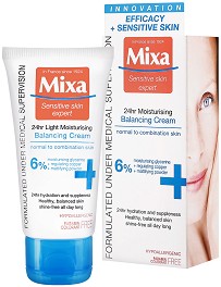 Mixa 24 hr Light Moisturising Balancing Cream -            "24 hr Moisturising" - 