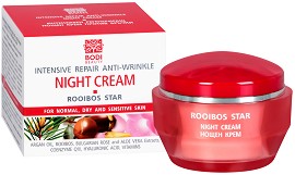 Bodi Beauty Rooibos Star Anti-Wrinkle Night Cream - Нощен крем против бръчки от серията "Rooibos Star" - крем