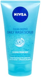 Nivea Daily Wash Scrub -              "Pure Effect" - 