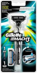 Gillette Mach 3 Regular - Самобръсначка с резервно ножче от серията "Mach 3" - самобръсначка