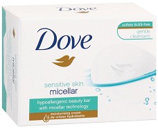 Dove Sensitive Skin Micellar Beauty Bar - Крем сапун за чувствителна кожа от серията Pure & Sensitive - сапун