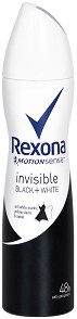Rexona Invisible Black + White Anti-Perspirant -    - 
