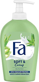 Fa Soft & Caring Cream Soap - Течен сапун с йогурт - сапун