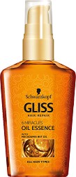Gliss 6 Miracles Oil Essence - Възстановяващ еликсир с масла за всеки тип коса - продукт