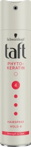 Taft Phyto-Keratin Strength & Care Hairspray - Лак за коса от серията Keratin - лак