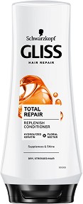 Gliss Total Repair Conditioner - Възстановяващ балсам за суха и изтощена коса - балсам