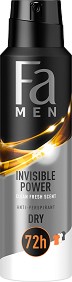 Fa Men Invisible Power Anti-Perspirant - Дезодорант за мъже от серията Invisible - дезодорант