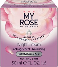 My Rose Anti-Age Effect & Nourishing Night Cream - Нощен крем за лице против стареене за нормална кожа - крем